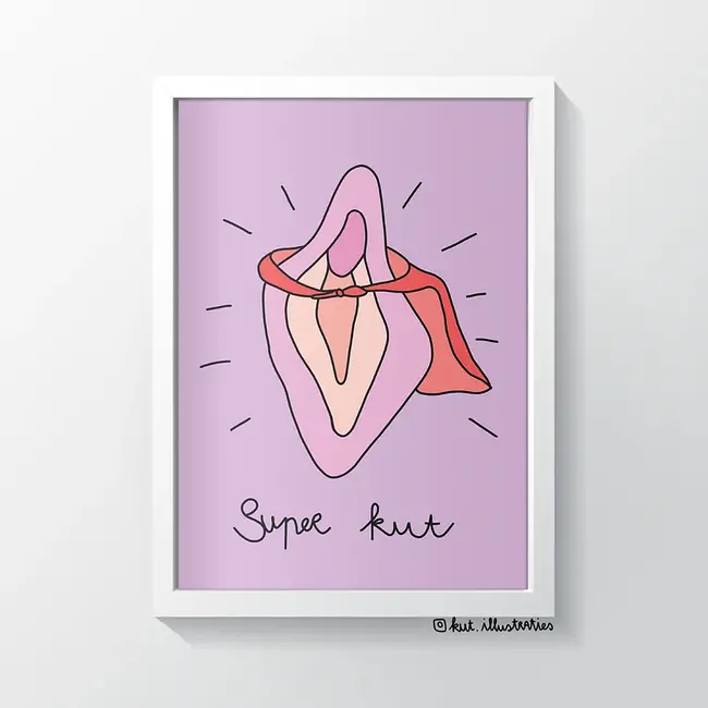 KUT.illustraties - Poster Super Kut