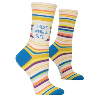 Blue Q Socks These Were A Gift (W)