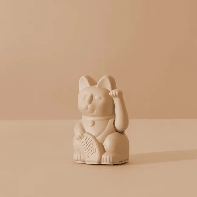 Donkey - Winkende Glückskatze Mini Maneki-Neko - ocker