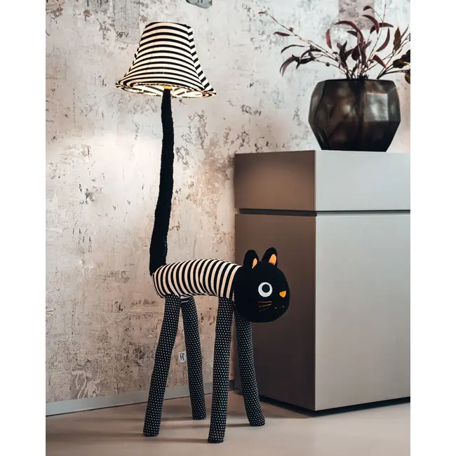 Happy Lamps - Luna, the sweet cat - handmade mood lamp