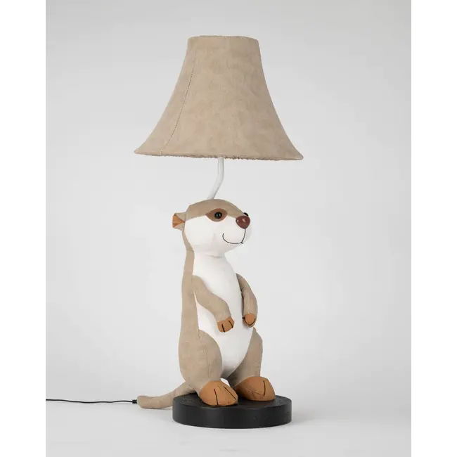 Happy Lamps - Eddie, het grappige stokstaartje - handgemaakte sfeerlamp