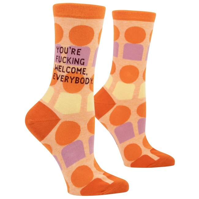Blue Q Socken  You're Fucking Welcome, Everybody (D)