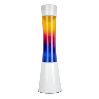 Fisura Lava Lamp - tricolour gradient - white base