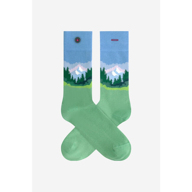 A-dam Socken Bob Ross Painting