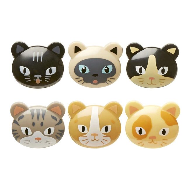 Futterklammern Katzen - 6er-Set