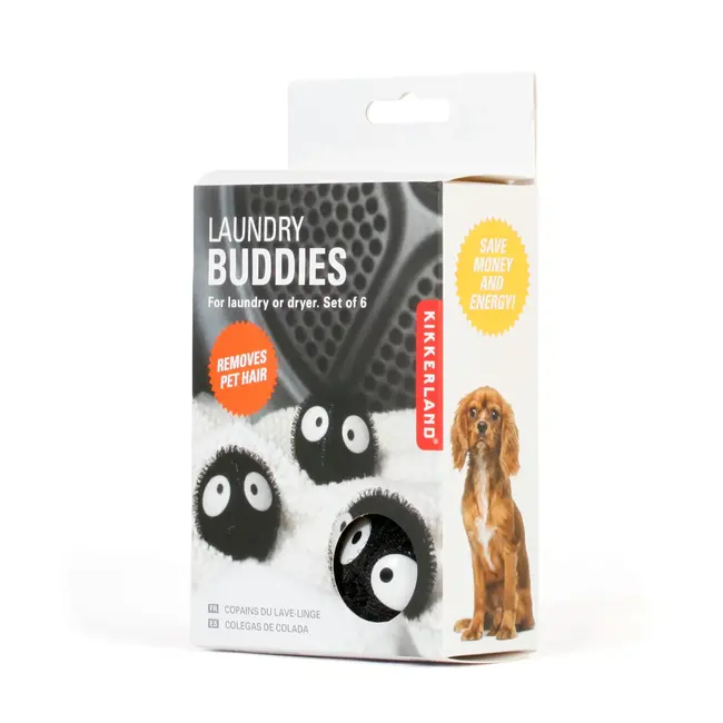Kikkerland - Laundry Buddies contre les Poils - ensemble de 6