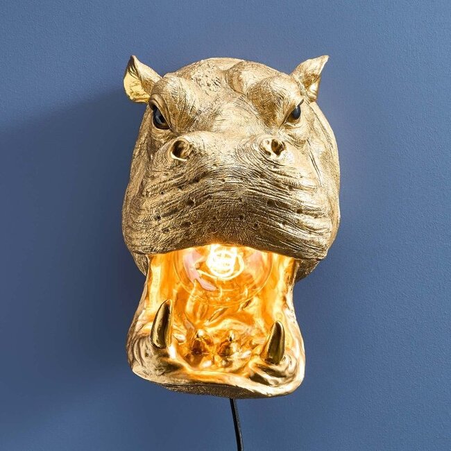 Werner Voß - Wall Lamp - Animal Lamp Hippo Patty