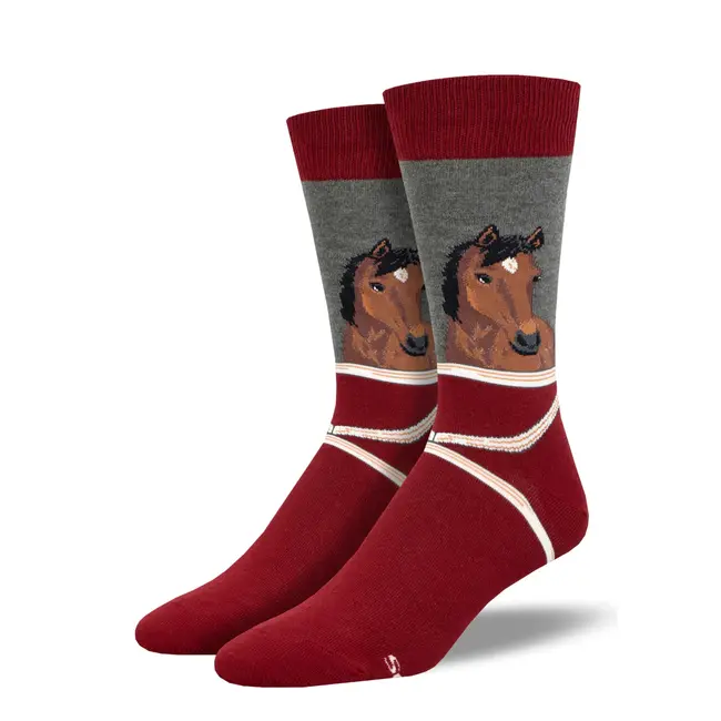 SockSmith - Chaussettes Hey Neigh-bor  - taille 40-46 (hommes)  - Cheval