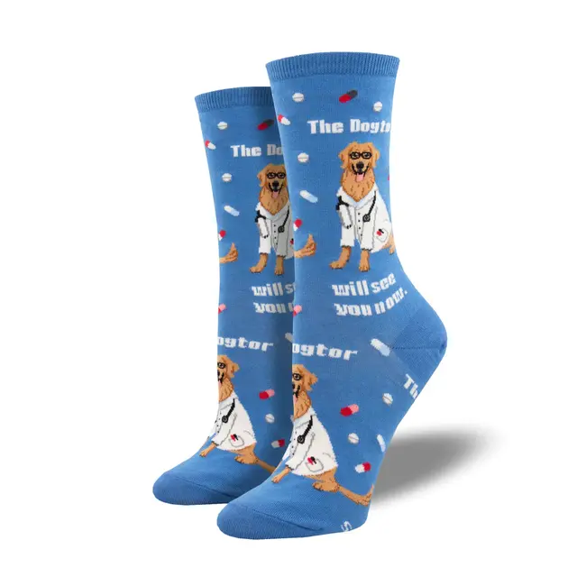 SockSmith - Socks The Dogtor Will See You Now - size 36-41 (women)