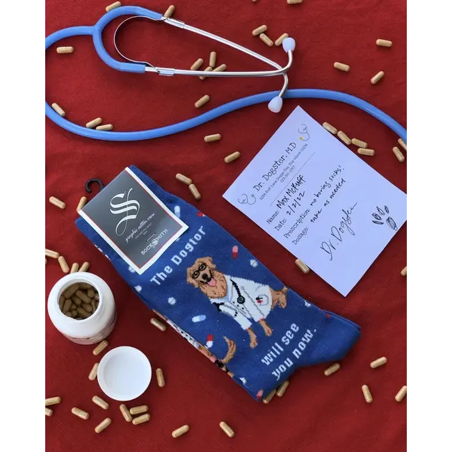 SockSmith - Sokken / Kousen The Dogtor Will See You Now - maat 36-41 (vrouwen) - dokter hond