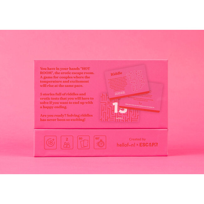 Hellofun! - Party Game - Erotisch Spel Hot Room - The Erotic Escape Room