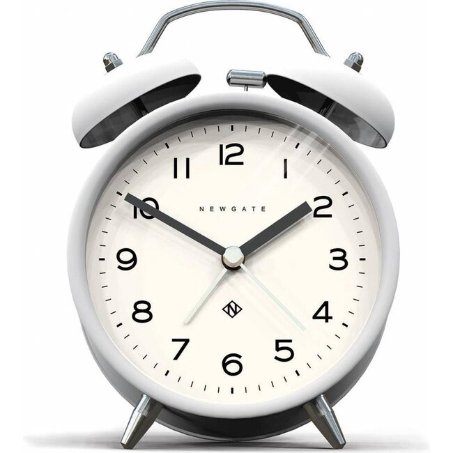 Newgate Retro Alarm Clock Charlie - white