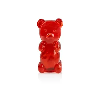 Bitten Money Box Candy Bear - red