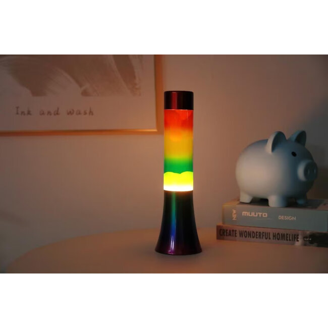 i-total - Mini Lampe à lave Rainbow