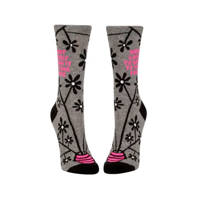 Blue Q - Socks Most Likely To Say It To Your Face - size 36-41 (women)