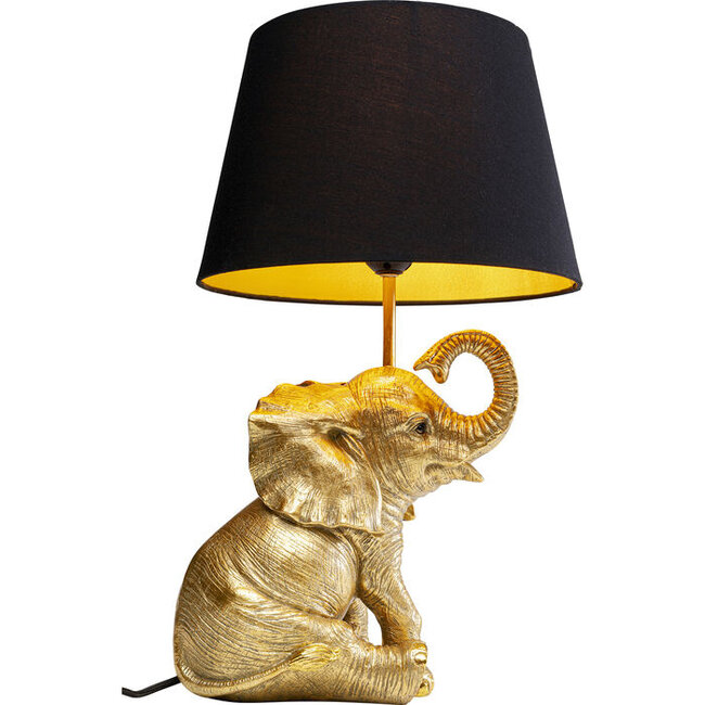 Kare Design - Lampe de Table - Lampe Animale Happy Elephant - H 48 cm