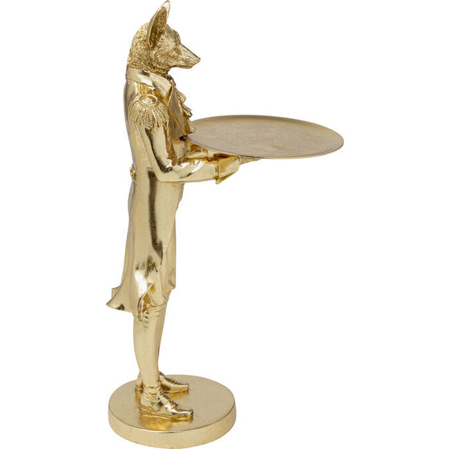 Kare Design - Statue Serveur Chien - Figurine Déco - H 55 cm