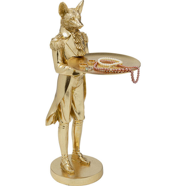 Kare Design - Statue Waiter Dog - Deco Figurine - H 55 cm