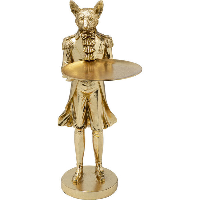 Kare Design - Statue Serveur Chien - Figurine Déco - H 55 cm