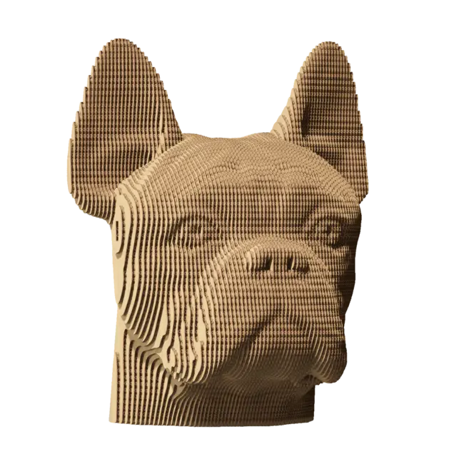 Cartonic - 3D-Skulptur-Puzzle Bulldogge
