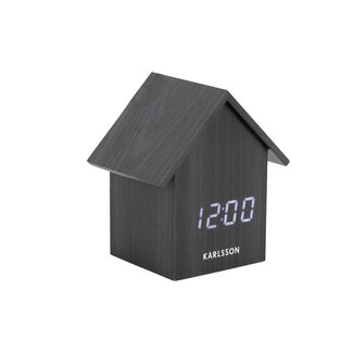Karlsson Alarm Clock House - black