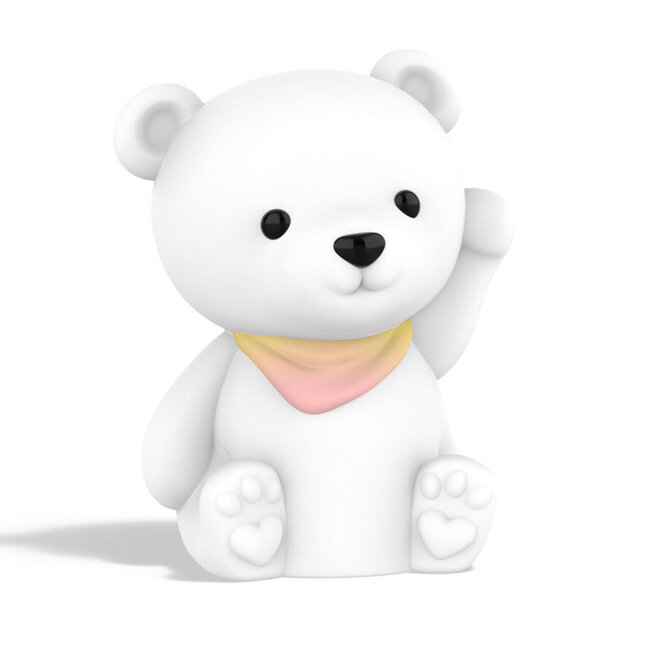 Dhink - Nachtlicht Teddy Bear Toto - wiederaufladbar - aus weichem, anschmiegsamem Silikonmaterial