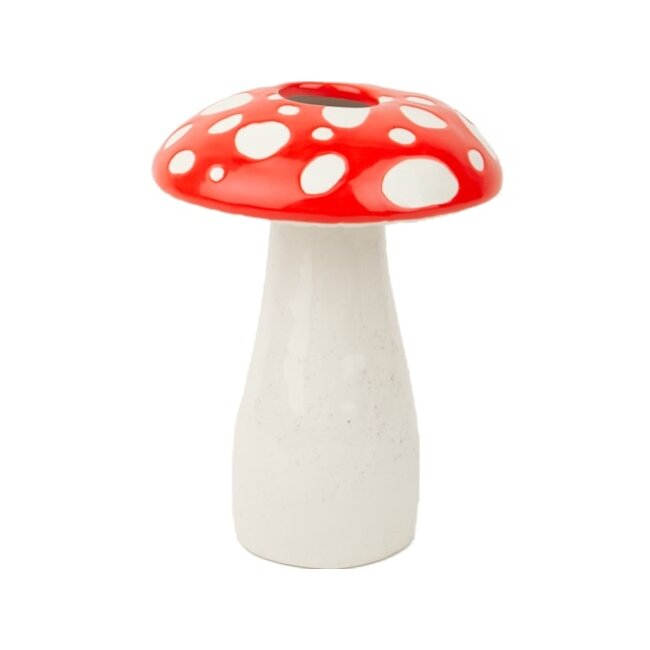 DOIY - Vaas Paddenstoel Amanita - large - keramiek