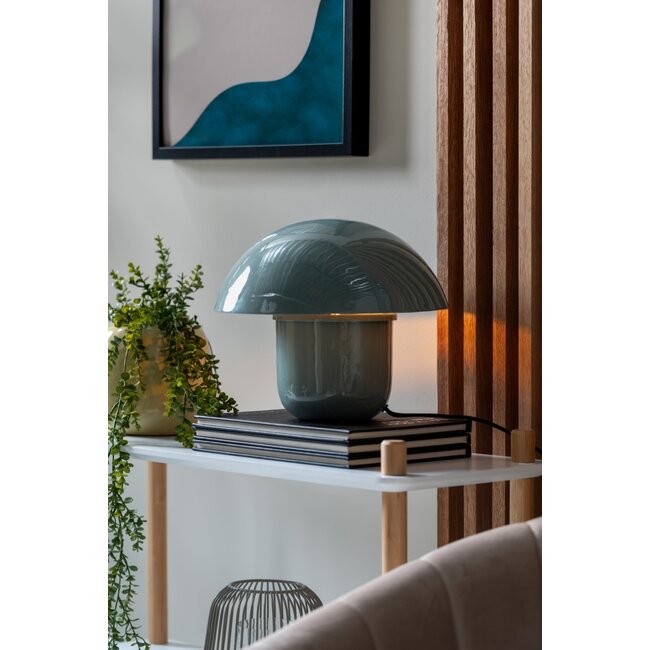 Leitmotiv - Tischlampe Fat Mushroom - misty blue
