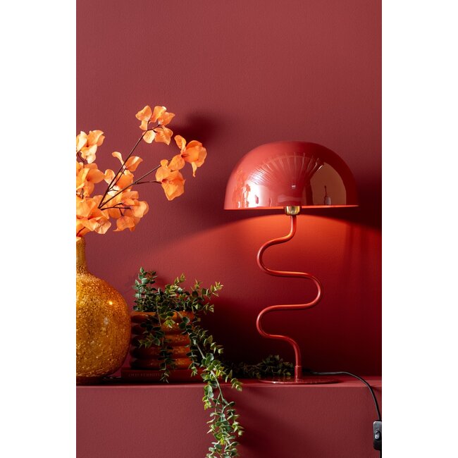 Leitmotiv  - Lampe de Table Twist- rouge ocre