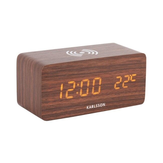 Karlsson Alarm Clock Block with Phone Charger