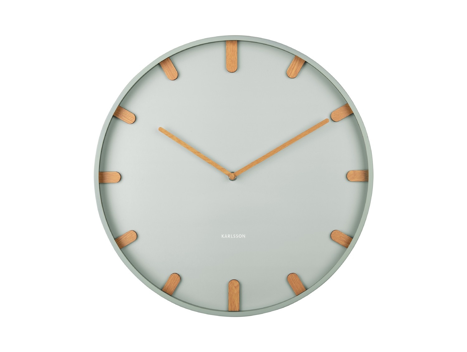 Karlsson, Wall clock Vigorous black, PU leather