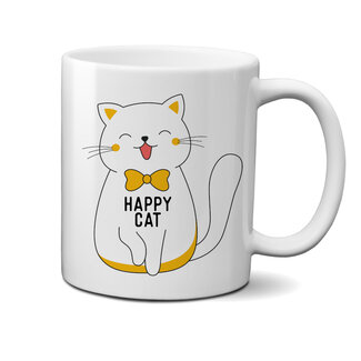 Urban Merch Beker Happy Cat