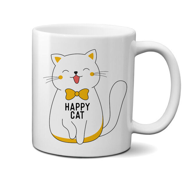 Urban Merch - Tasse Happy Cat - Tasse à Chat