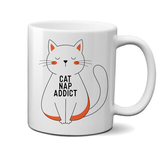 Urban Merch Tasse Cat Nap Addict