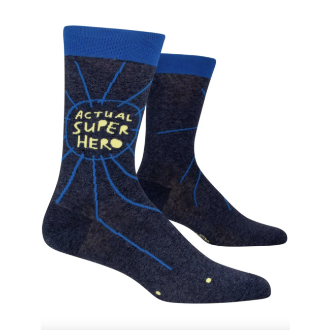 Blue Q - Sokken / Kousen Actual Super Hero - maat 36-41 (vrouwen)