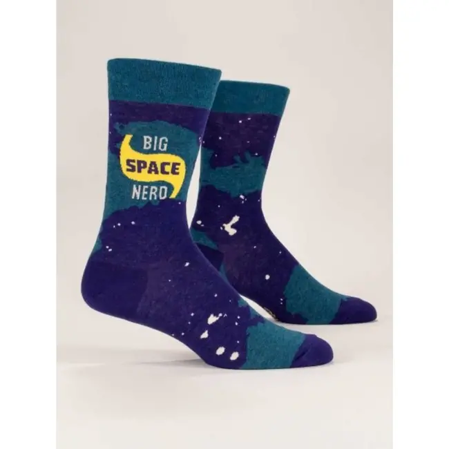 Blue Q - Socken Big Space Nerd - Größe 40 - 46 (Heren)