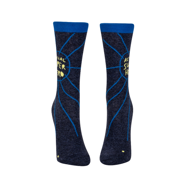 Blue Q - Chaussettes Actual Super Hero - taille 41-44 (hommes)