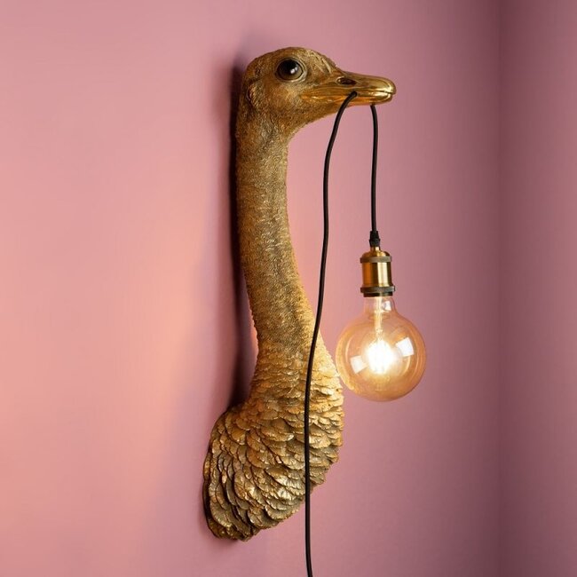 Werner Voß - Wandlamp - Dierenlamp Struisvogel Franz Josef - H 72 cm