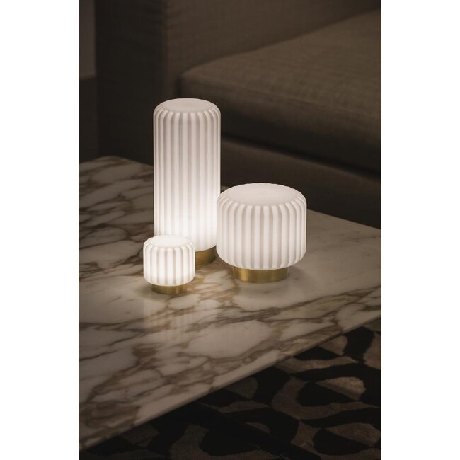 Atelier Pierre - Lampe de Table Dentelles 29 - doré - rechargeable - dimmable