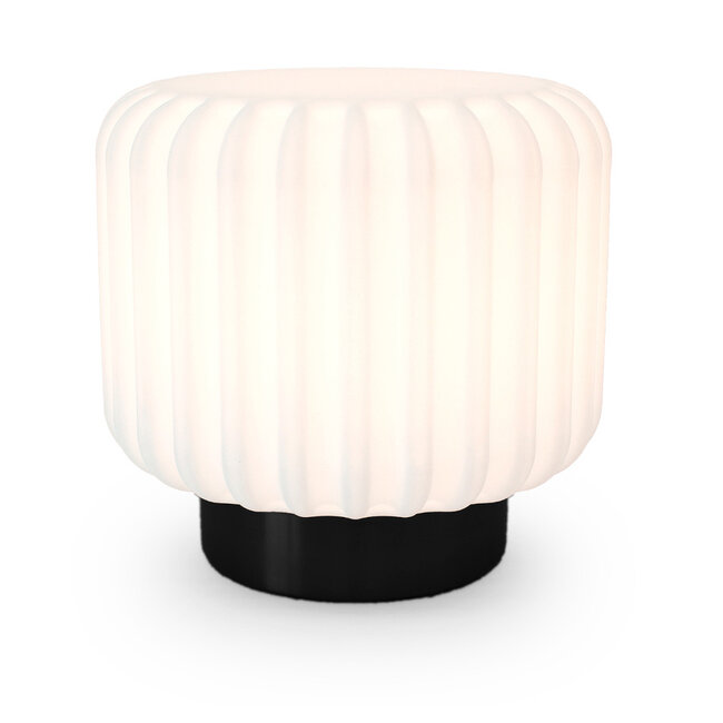 Atelier Pierre - Table lamp - Mood Light Dentelles Wide XL - black rechargeable - dimmable