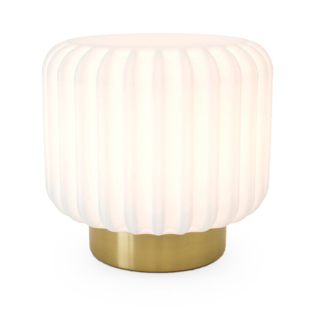 Atelier Pierre - Table lamp - Mood Light Dentelles Wide XL - gold rechargeable - dimmable