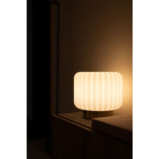 Atelier Pierre - Lampe de Table Dentelles Wide XL - doré indoor - alimentation secteur - dimmable