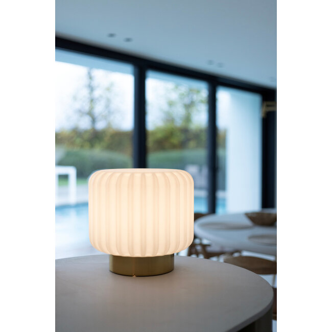 Atelier Pierre - Lampe de Table Dentelles Wide XL - doré indoor - alimentation secteur - dimmable
