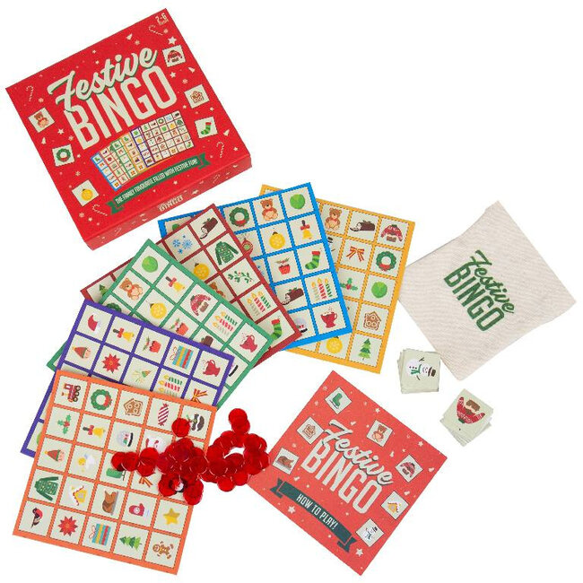 Gift Republic - Party Game Festive Bingo - Kerstspel