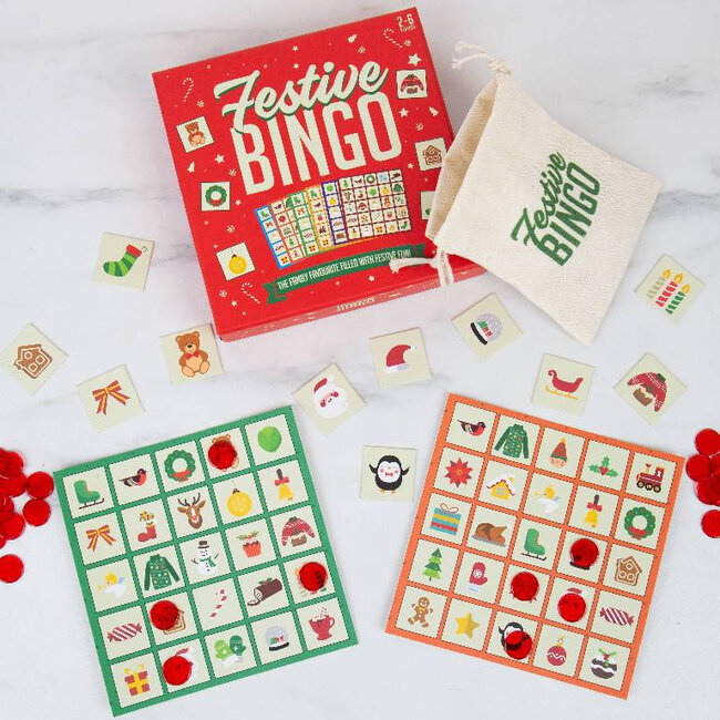 Gift Republic - Party Game Festive Bingo - Kerstspel