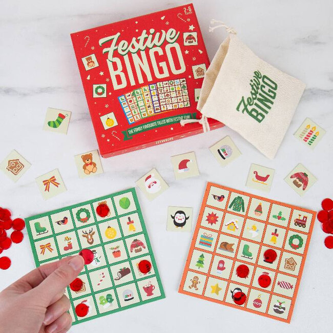 Gift Republic - Party Game Festive Bingo - Christmas Game