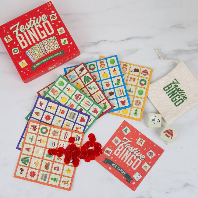 Gift Republic - Party Game Festive Bingo - Kerstspel