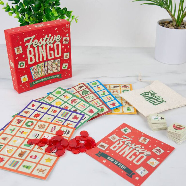 Gift Republic - Party Game Festive Bingo - Kerstspel