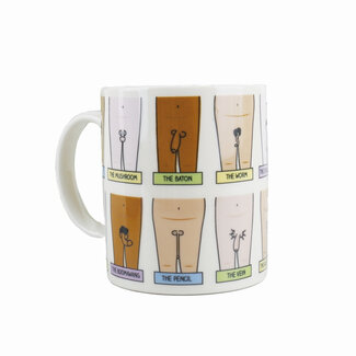 Gift Republic Tasse Penis Größen und Formen