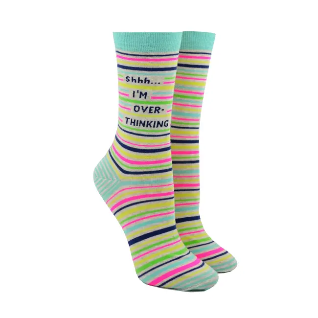 Blue Q - Chaussettes Shhh I'm Overthinking - taille 36-41 (femmes)